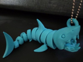 articulé requin anneau remix 3d print model - Mito3D