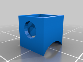 chasis de choque del agujero montaje 3d print model - Mito3D