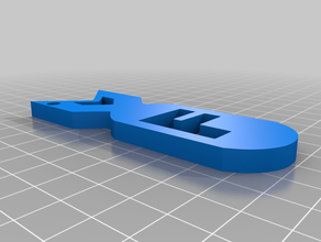 f bomb keychain 3d print model - Mito3D