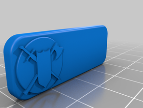 fighter nameplate miniature stand 3d print model - Mito3D