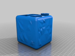texturizado de auto-rega pot w 4 pontos 3d print model - Mito3D