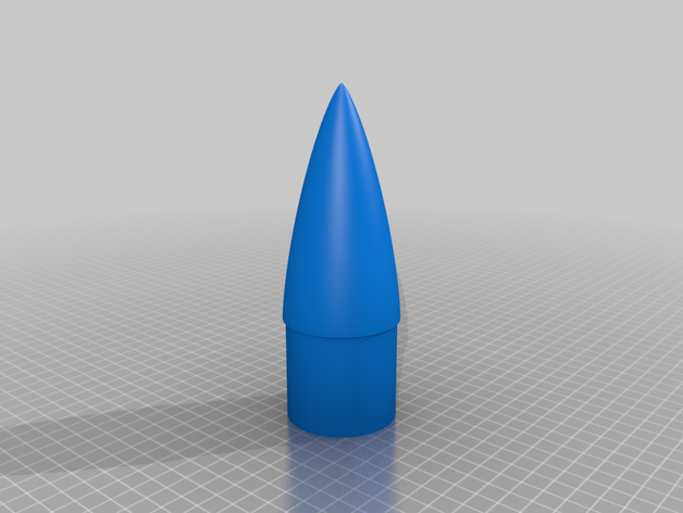 ld-haack von k rm n cone de nariz - 57mm 110mm foguete foguetes 3D print model - Mito3D