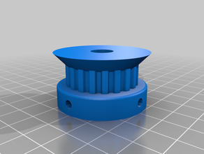 pulley xl teeth 20 bore 10mm customized 3d print model - Mito3D
