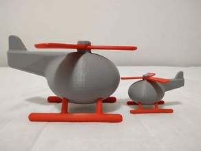 cute helicoptor 3d print model - Mito3D
