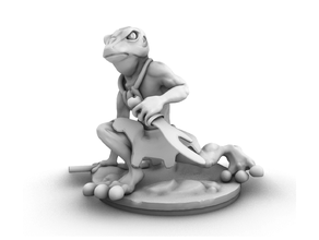 anthropomorphic frog - tabletop miniature 3d print model - Mito3D
