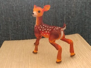 deer fwan bjd animal figure 3d print model - Mito3D