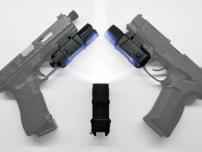 pistola lanterna do airsoft 3d print model - Mito3D