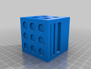 5x5 calibration cube stereolithography printer test 3d print model - Mito3D