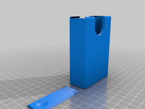 parametrized snap closed cards box card holder 3d print model - Mito3D