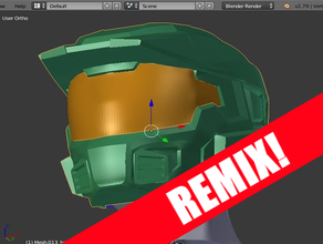 halo reach - mark v capacete fatia de remix cosplay prop marcos 5 mkv jogo vídeo jogos 3d print model - Mito3D