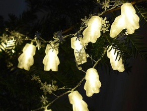 Noel ışıkları dostum dekorasyon süslemeleri süsü ağacı temizleyin kristal difuse peri adam şenlikli fillament fillamentum led ışık ışıklar şeffaf 3d print model - Mito3D
