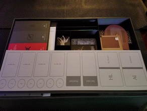 kingdom death - box organizer token trays extras insert tray 3d print model - Mito3D