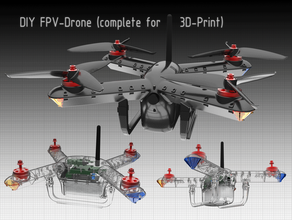 fai da te fpv drone 2019 il diydrone diydrones droni racing quadrocopter 3d print model - Mito3D