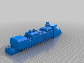 locomotive à vapeur 3d print model - Mito3D