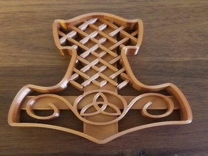 mjolnir do thor o martelo cortador de cookie 3d print model - Mito3D