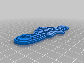 christopher gift tag customized 3d print model - Mito3D