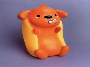 happy hot dog customizer Niedlich Hund glücklich hot-dog kawaii miniaturen 3d print model - Mito3D