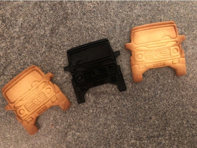 mercedes g-klasse pl tzchen formulário ausstecher cortador de cookie 3D print model - Mito3D