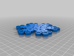 jacob ' s snowflake kundengebundene 3d print model - Mito3D