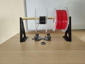 support de bobine filament titulaire spoolholder 3d print model - Mito3D