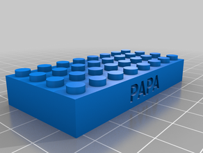 lego papa kundengebundene 3d print model - Mito3D
