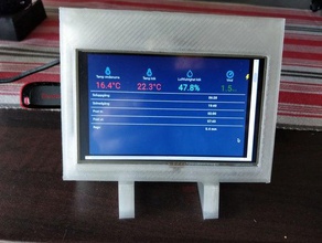 case 5 inch raspberry pi screen 5inch-screen rpi 3d print model - Mito3D