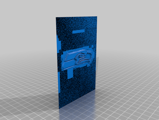 seahawks logotipo seattle seattleseahawks 3D print model - Mito3D