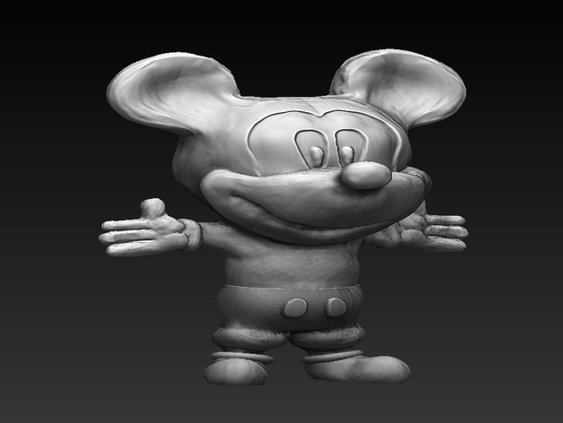 mickey mouse 3D print model - Mito3D