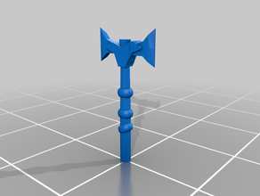 double-sided axe 3d print model - Mito3D