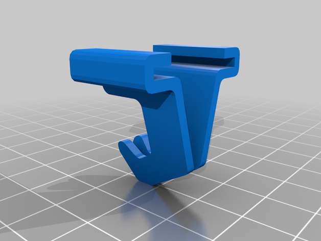 t-barra del gancio il soffitto da hook t-bar 3D print model - Mito3D