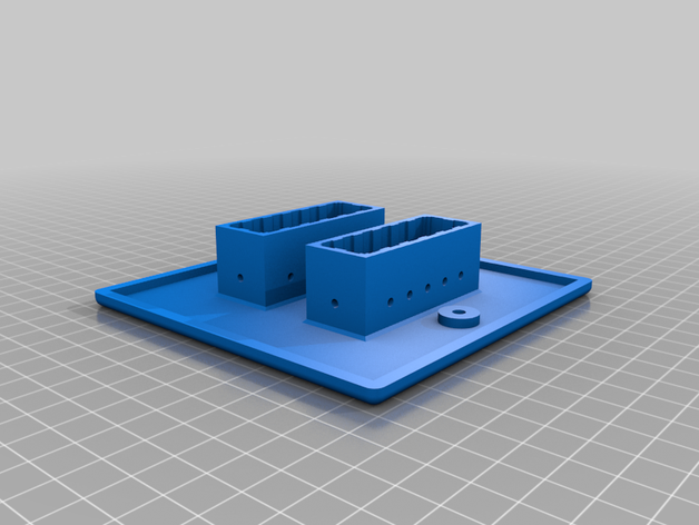 mi personalizados anderson powerpole placa de pared personalizado 3D print model - Mito3D