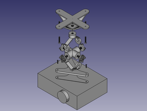 3 axis ceiling video projector mount benq w1070 created freecad v018 made roof videoprojector production 3d print model - Mito3D