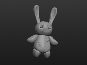 voodoo bunny coniglietto magia il coniglio giocattolo 3d print model - Mito3D