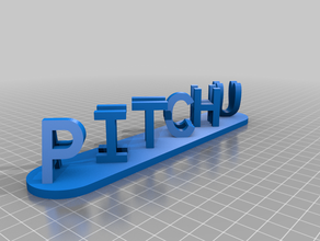 pitchu annam personalizado 3d print model - Mito3D