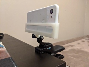 pixel 3a action cam mount actioncam google gopro gopromount hero phone pixel3a 3d print model - Mito3D