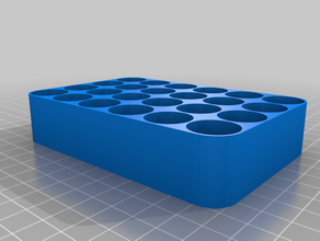 my customized customizer - battery organizer holder container box storage tray 3d print model - Mito3D