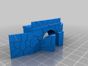la forteresse d'entrée 3d print model - Mito3D