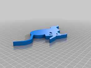 running greyhound silhouette racing 3d print model - Mito3D
