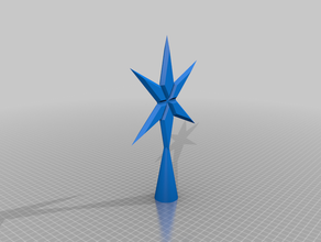 toile sapin, étoile de sapin cimier 3d print model - Mito3D