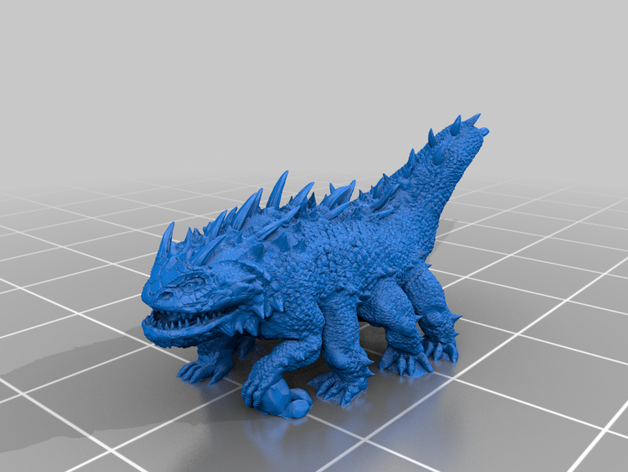 basilisk no base 28mm d&d dragons dungeons 3D print model - Mito3D