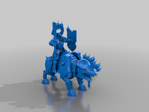 cavaleiro juggernaught - caos tm aos whfb 3d print model - Mito3D