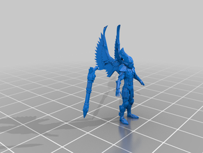 swooping hawk - eldaar aspect warrior tm 40k eldar 3d print model - Mito3D