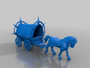 trade wagon - empire objective aos whfb 3d print model - Mito3D