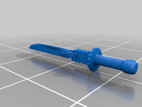 espada de brinquedo dnd em miniatura 3d print model - Mito3D