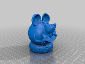 mouse cheese 3d print model - Mito3D