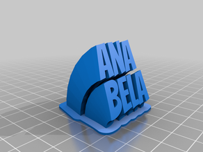 ana bela customized 3d print model - Mito3D