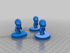doom figurine di base 3d print model - Mito3D