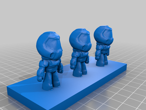 doom figurines base 3d print model - Mito3D