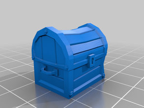 low poly treasure chest dnd dnd5e dungeon dungeons dragons ornament scatter terrain warhammer 40k 3d print model - Mito3D