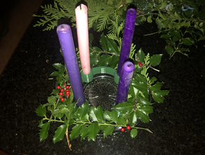 adventskranz advent Kerze candlestick Kerze-Halter Weihnachten Weihnachts-Dekoration Urlaub 3d print model - Mito3D